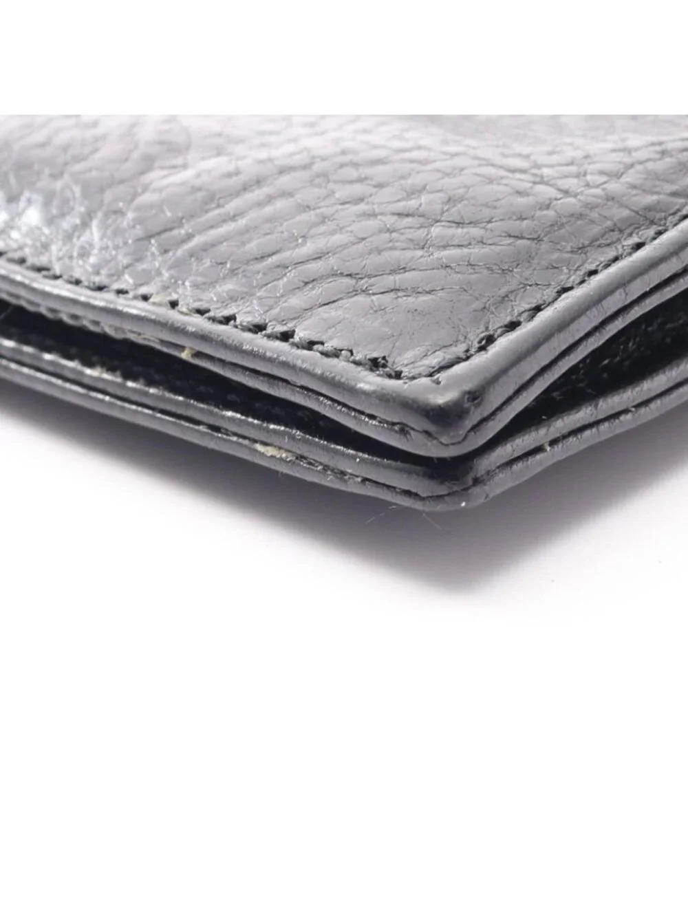 Chrome Hearts Bifold Wallet Cashing in Flare Ani Horse Shoe Button Leather